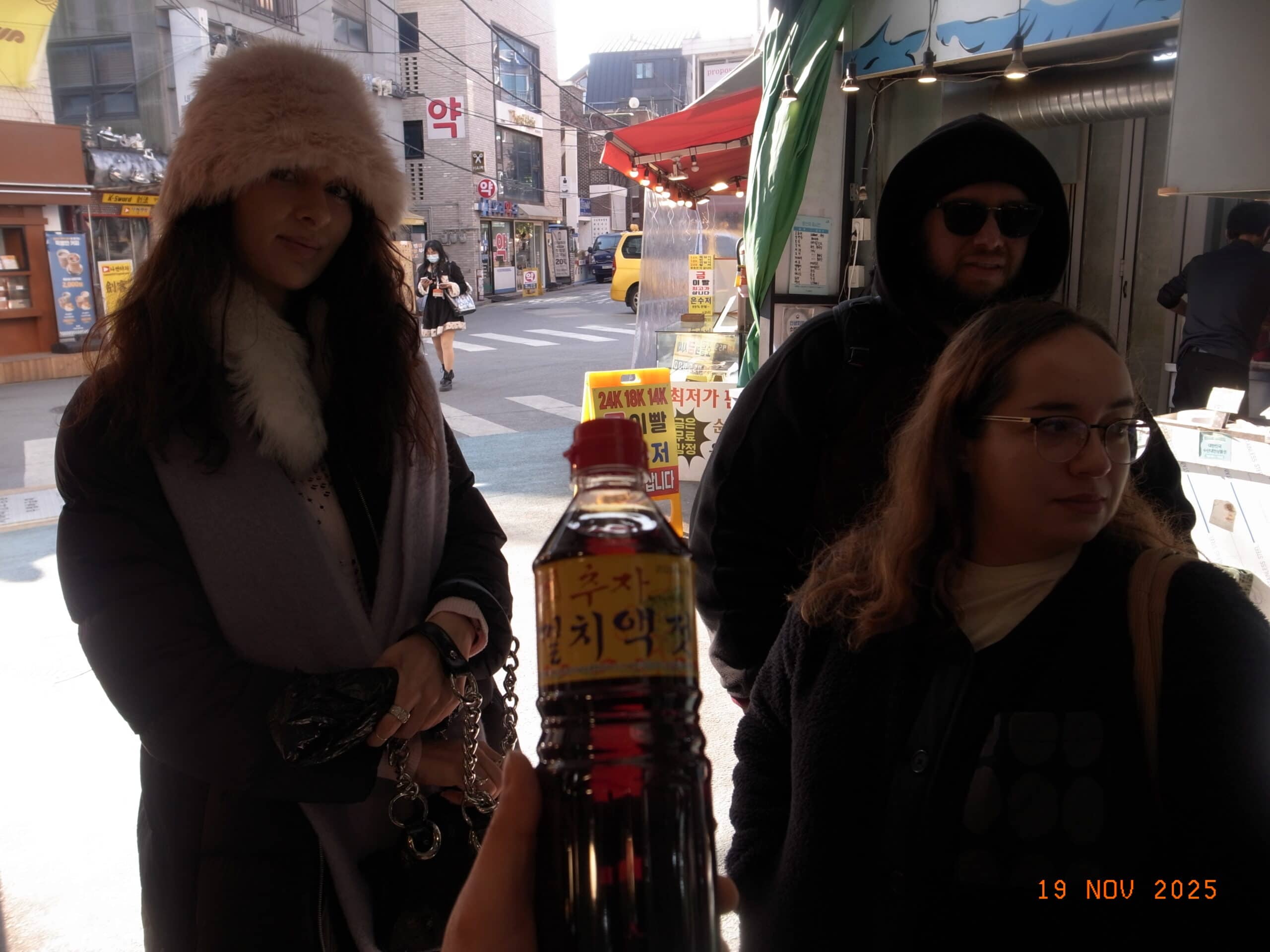 Me and customers at Mangwon Market