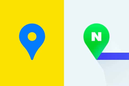 kakao map and naver map